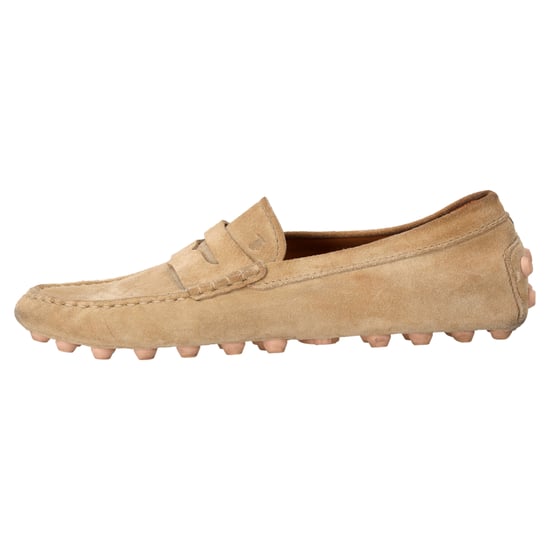 Tod's City Gommino Mokassins aus beigefarbenem Veloursleder - Image 2