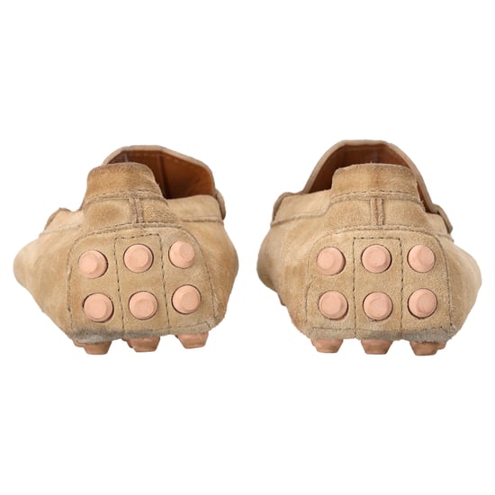 Tod's City Gommino Mokassins aus beigefarbenem Veloursleder - Image 3