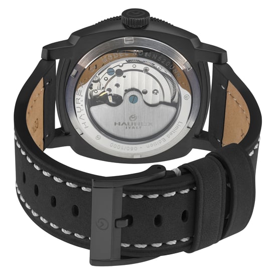 Fortezza IPBLK Edelstahlgehäuse, schwarze Lünette, schwarzes Zifferblatt, schwarzes Canvas-Armband - Image 2
