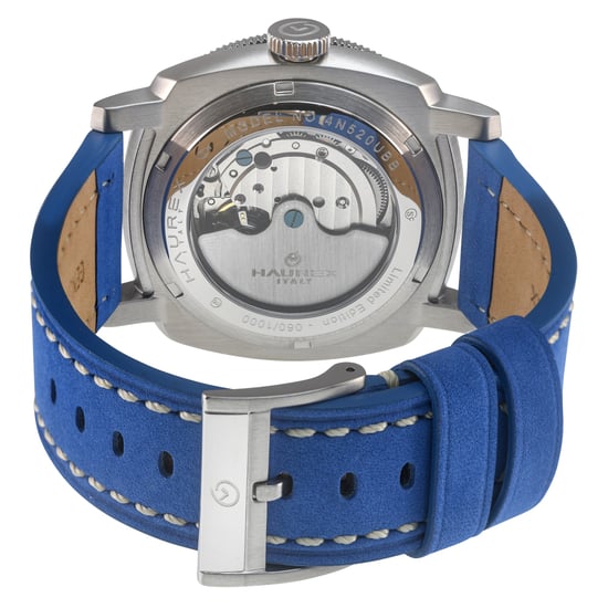 Fortezza blaue Lünette, blaues Zifferblatt, blaues Canvas-Armband - Image 2