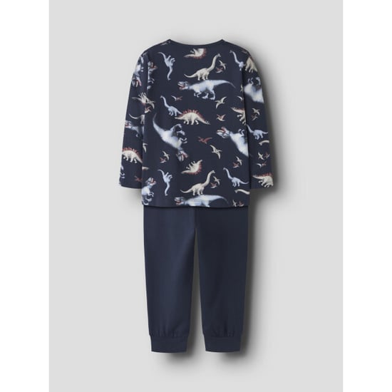 Name It Jungen-Langpyjama-Set NMMNIGHTSET DINO Dunkelblau mit Dinosaurierprint - Image 4