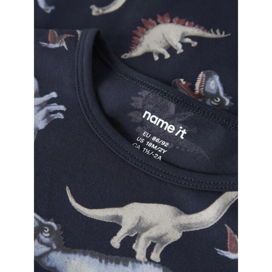 Name It Jungen-Langpyjama-Set NMMNIGHTSET DINO Dunkelblau mit Dinosaurierprint - Image 5