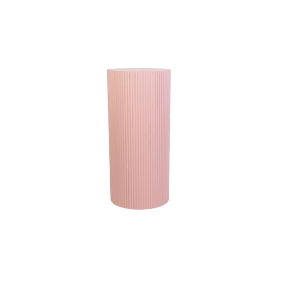 House Vitamin Beistelltisch / Säule – Zylinder MDF Hellrosa 30x65cm - Image 1
