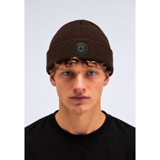 Airforce Bonnet small logo fru0620 Dark Coffee Beanie - airfo - Image 1