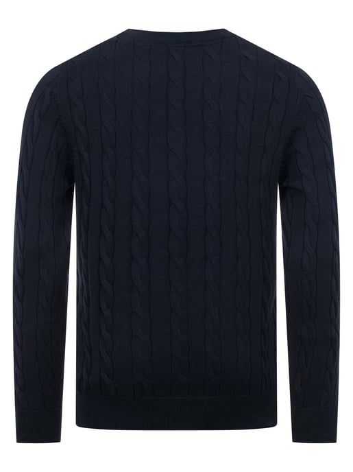 U.S. POLO ASSN. Herren Pullover – Zopfstrick aus 100% Baumwolle - Image 3