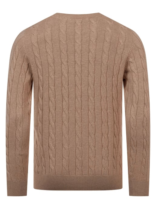 U.S. POLO ASSN. Herren Pullover – Zopfstrick aus 100% Baumwolle - Image 3