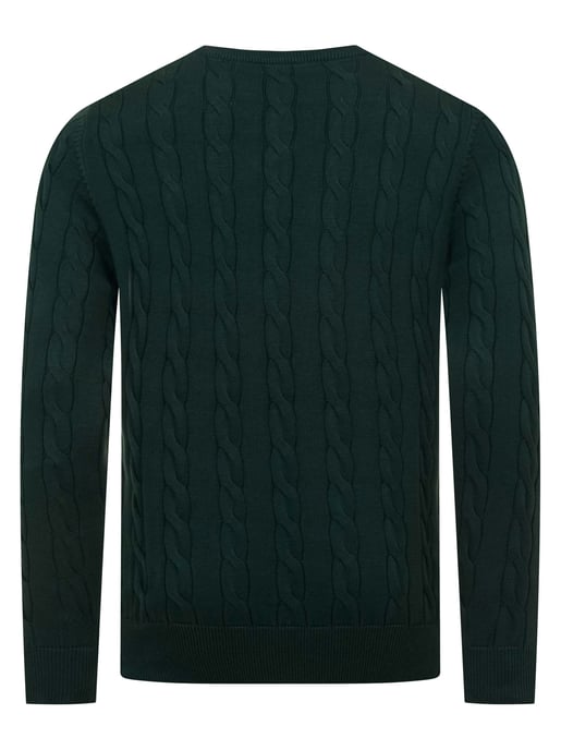 U.S. POLO ASSN. Herren Pullover – Zopfstrick aus 100% Baumwolle - Image 3