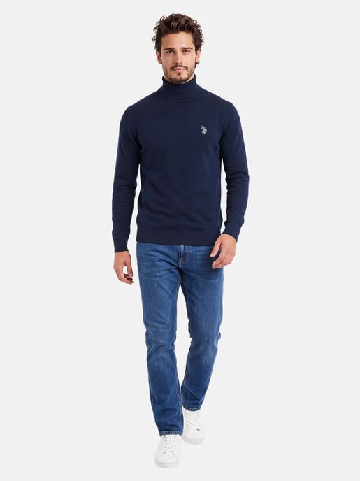 U.S. POLO ASSN. Herren Rollkragenpullover – 100% Baumwolle mit Logo-Stickerei - Image 4