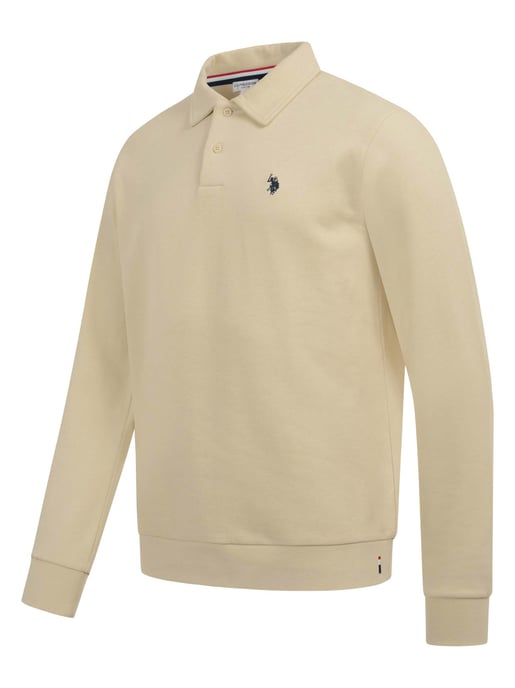 U.S. POLO ASSN. Herren Sweatpolo USEthaan – Polokragen mit Knopfleiste & Logo-Stickerei - Image 2