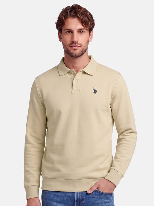U.S. POLO ASSN. Herren Sweatpolo USEthaan – Polokragen mit Knopfleiste & Logo-Stickerei - Image 5