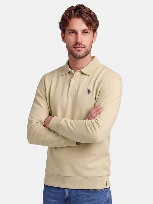 U.S. POLO ASSN. Herren Sweatpolo USEthaan – Polokragen mit Knopfleiste & Logo-Stickerei - Image 6
