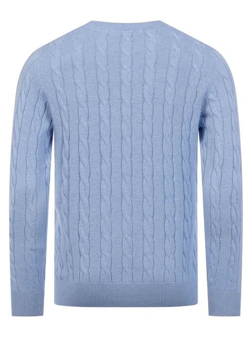 U.S. POLO ASSN. Herren Pullover – Zopfstrick aus 100% Baumwolle - Image 3