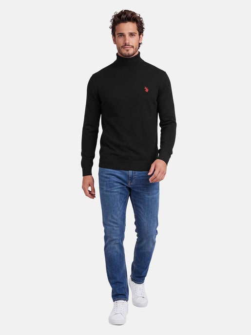 U.S. POLO ASSN. Herren Rollkragenpullover – 100% Baumwolle mit Logo-Stickerei - Image 4