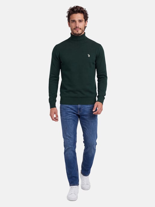 U.S. POLO ASSN. Herren Rollkragenpullover – 100% Baumwolle mit Logo-Stickerei - Image 4