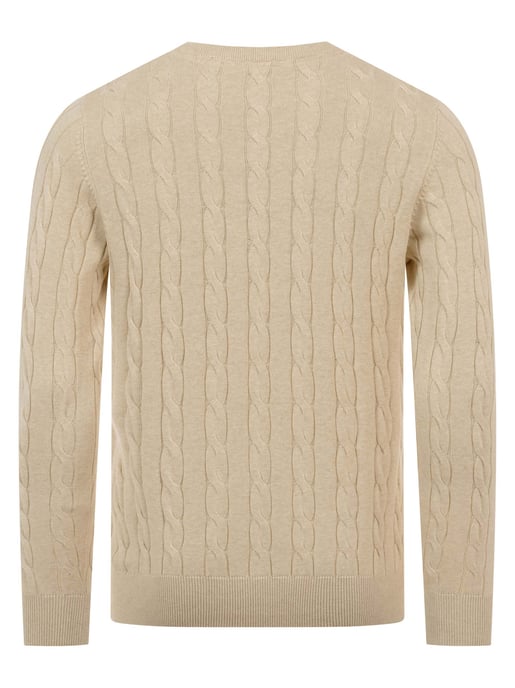 U.S. POLO ASSN. Herren Pullover – Zopfstrick aus 100% Baumwolle - Image 3