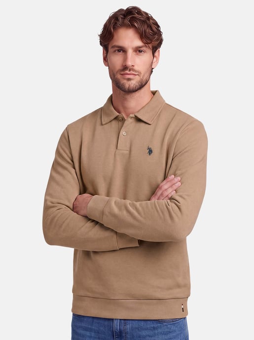 U.S. POLO ASSN. Herren Sweatpolo USEthaan – Polokragen mit Knopfleiste & Logo-Stickerei - Image 6