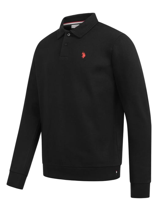 U.S. POLO ASSN. Herren Sweatpolo USEthaan – Polokragen mit Knopfleiste & Logo-Stickerei - Image 2