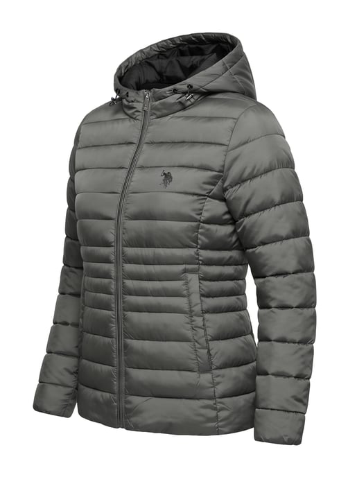 U.S. POLO ASSN. Damen Steppjacke – leicht, mit Kapuze & Logo - Image 2