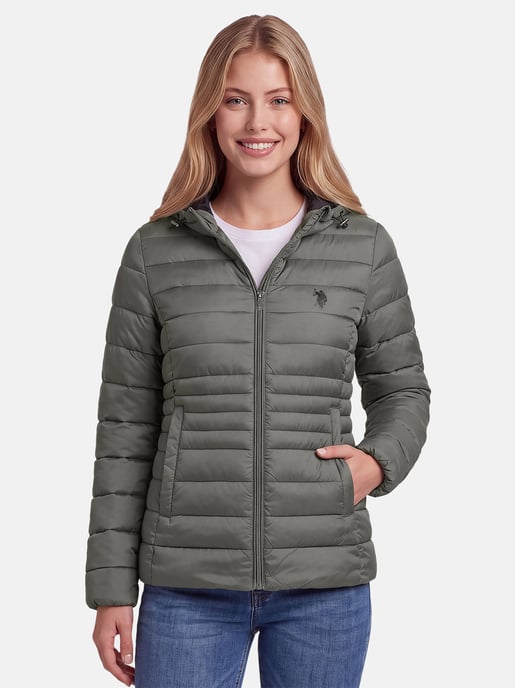 U.S. POLO ASSN. Damen Steppjacke – leicht, mit Kapuze & Logo - Image 5
