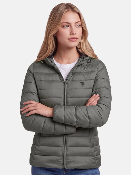 U.S. POLO ASSN. Damen Steppjacke – leicht, mit Kapuze & Logo - Image 6