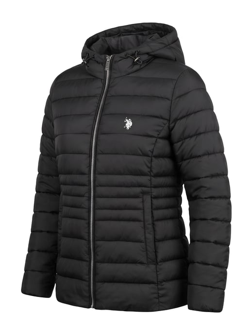 U.S. POLO ASSN. Damen Steppjacke – leicht, mit Kapuze & Logo - Image 2