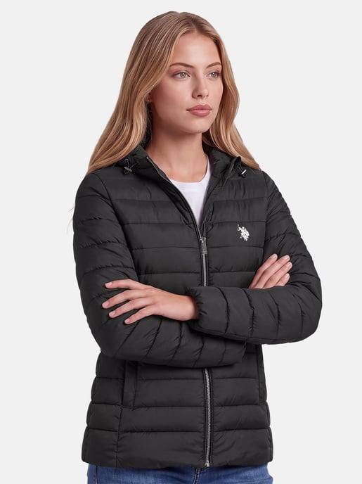 U.S. POLO ASSN. Damen Steppjacke – leicht, mit Kapuze & Logo - Image 6