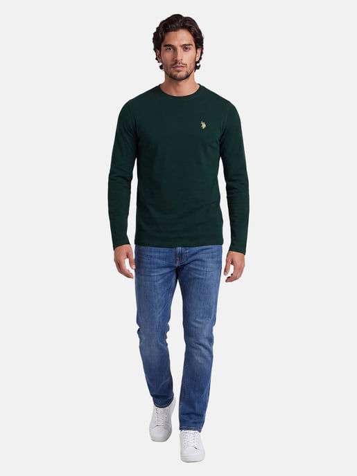 U.S. POLO ASSN. Herren Longsleeve Luucas – Langarmshirt aus 100% Baumwolle mit Logo-Stickerei - Image 4