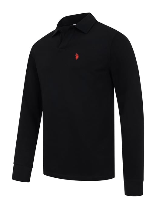 U.S. POLO ASSN. Herren Langarm-Poloshirt – 100% Baumwolle mit Logo-Stickerei - Image 2