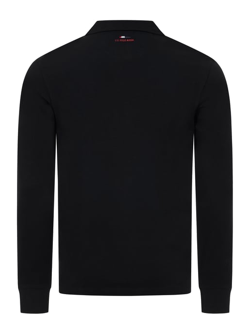 U.S. POLO ASSN. Herren Langarm-Poloshirt – 100% Baumwolle mit Logo-Stickerei - Image 3