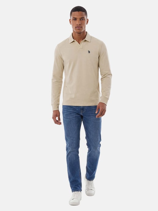 U.S. POLO ASSN. Herren Langarm-Poloshirt – 100% Baumwolle mit Logo-Stickerei - Image 4