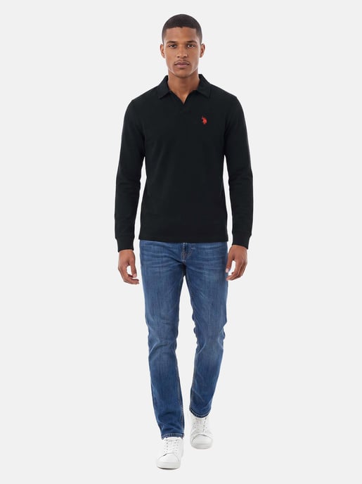 U.S. POLO ASSN. Herren Langarm-Poloshirt – 100% Baumwolle mit Logo-Stickerei - Image 4