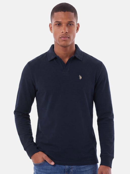 U.S. POLO ASSN. Herren Langarm-Poloshirt – 100% Baumwolle mit Logo-Stickerei - Image 5