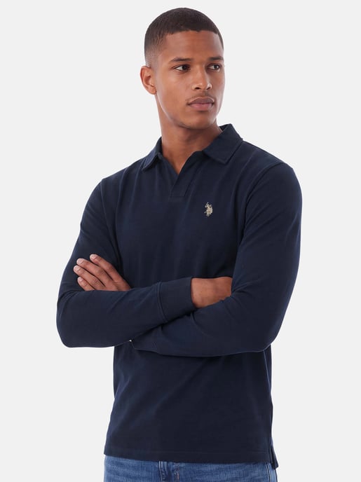 U.S. POLO ASSN. Herren Langarm-Poloshirt – 100% Baumwolle mit Logo-Stickerei - Image 6