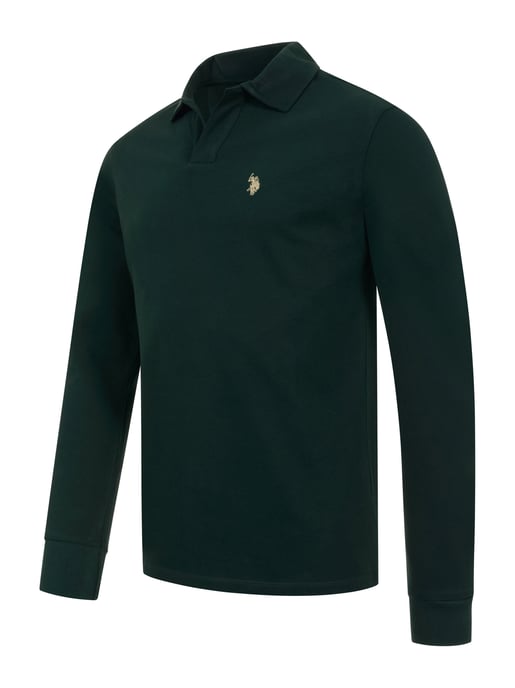 U.S. POLO ASSN. Herren Langarm-Poloshirt – 100% Baumwolle mit Logo-Stickerei - Image 2