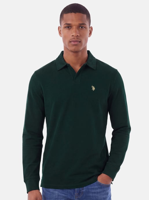 U.S. POLO ASSN. Herren Langarm-Poloshirt – 100% Baumwolle mit Logo-Stickerei - Image 5