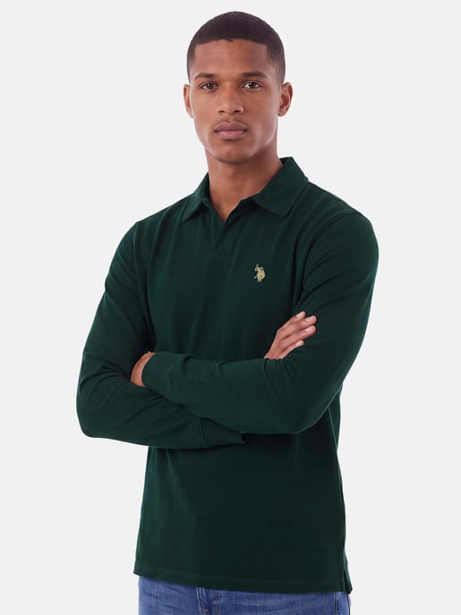 U.S. POLO ASSN. Herren Langarm-Poloshirt – 100% Baumwolle mit Logo-Stickerei - Image 6