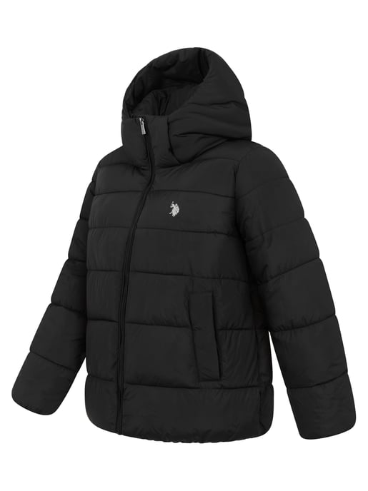 U.S. POLO ASSN. Damen Winter-Steppjacke – mit gefütterter Kapuze & Stehkragen - Image 2