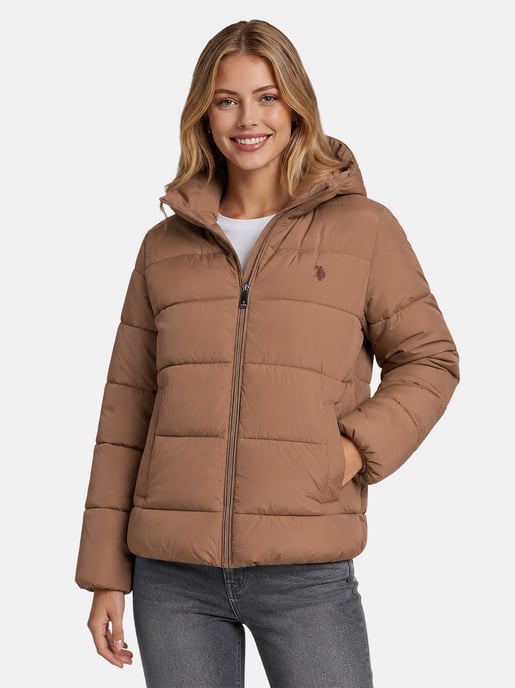 U.S. POLO ASSN. Damen Winter-Steppjacke – mit gefütterter Kapuze & Stehkragen - Image 5