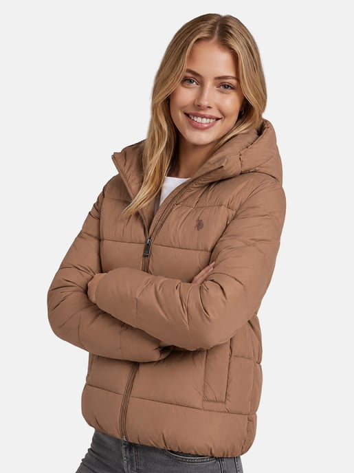 U.S. POLO ASSN. Damen Winter-Steppjacke – mit gefütterter Kapuze & Stehkragen - Image 6