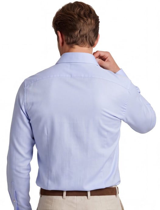 John Miller Tailored Fit hellblaues bügelfreies Hemd - Image 2