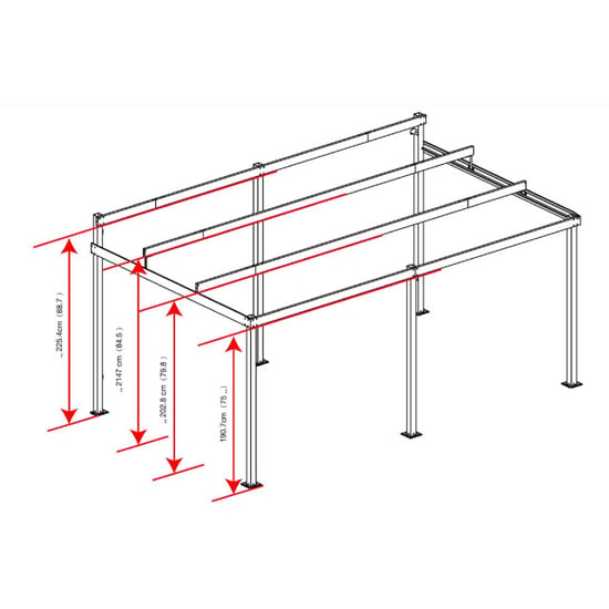 Sojag St.barth Aluminium-Terrassenüberdachung 363x483x240 cm- - Image 5