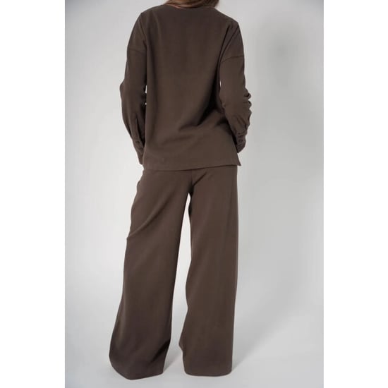 Corel Amsterdam ella Hose weit milano brush flannel 1009-3353 20 Braun - Image 4