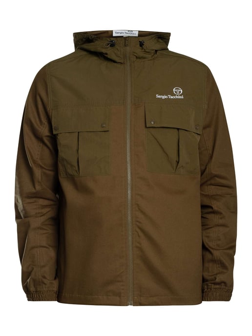 SERGIO TACCHINI CALISTI HOODED JACKET DARK OLIVE - Image 6