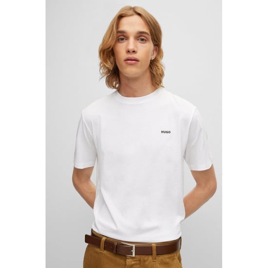 HUGO Dero222 Logo T-Shirt, Weiß - Image 3