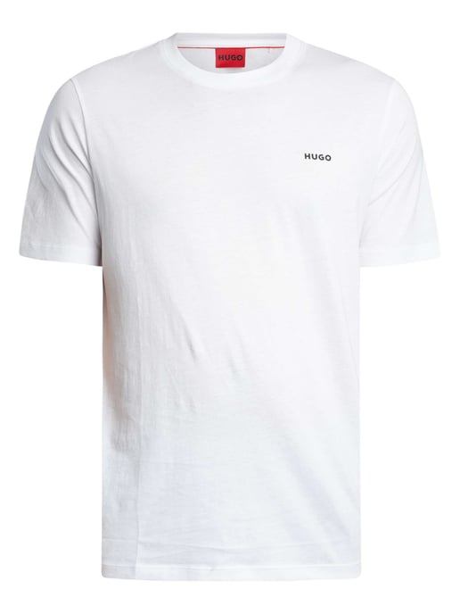 HUGO Dero222 Logo T-Shirt, Weiß - Image 5
