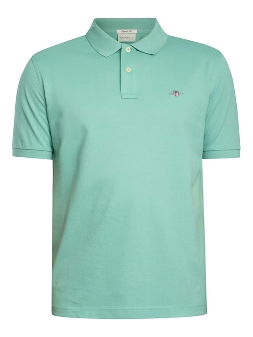 GANT Reguläres Shield-Pique-Poloshirt, Grün - Image 5