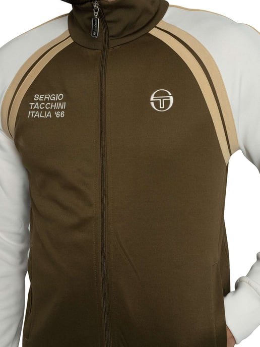 SERGIO TACCHINI GHIBLI DAVIS TRACK TOP DARK OLIVE/GARDENIA/MOJAVE DES - Image 4