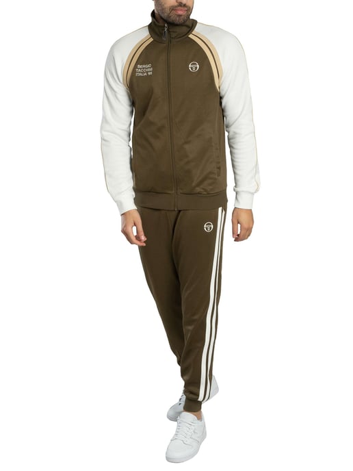 SERGIO TACCHINI GHIBLI DAVIS TRACK TOP DARK OLIVE/GARDENIA/MOJAVE DES - Image 5