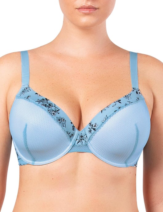 Parfait Ivy Plunge-BH – Dream Blue/Blumenprint - Image 6