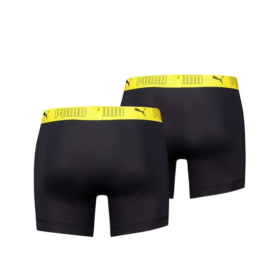 Puma Sport Micro Herren-Boxerslip in Schwarz/Gelb - Image 2